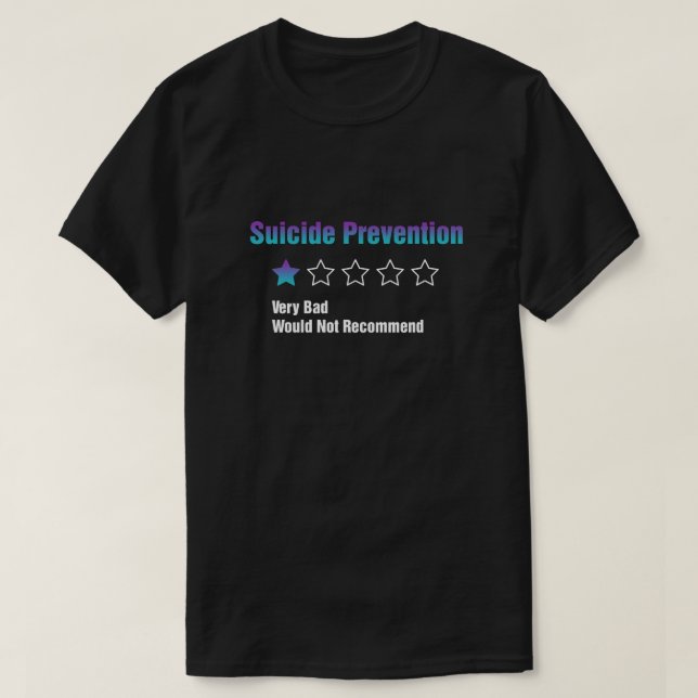 T-shirt La Sensibilisation À La Prévention Du Suicide Est  (Design devant)