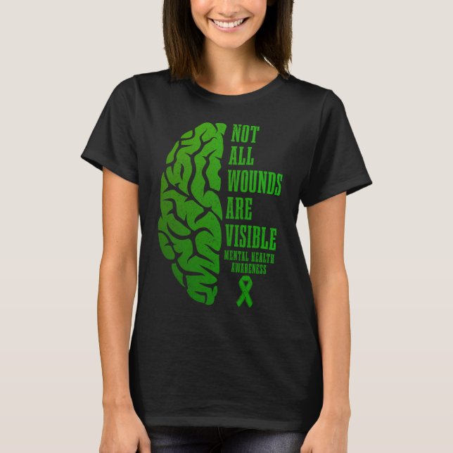 T-shirt La Sensibilisation à la santé mentale, ça compte T (Devant)