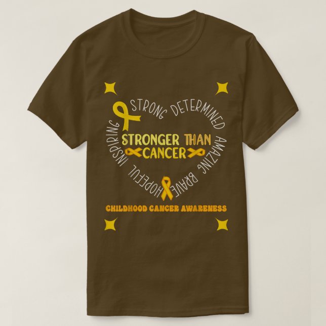 T-shirt la sensibilisation au cancer chez l'enfant est plu (Design devant)