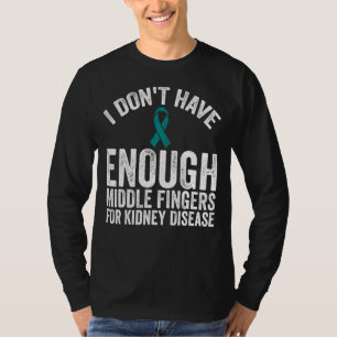 T-shirt La sensibilisation n'a pas de doigts moyens pour l