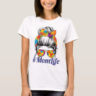 T-shirt La Sensibilisation sur l'autisme autiste Maman Vie