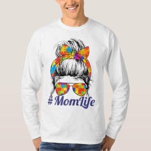T-shirt La Sensibilisation sur l'autisme autiste Maman Vie