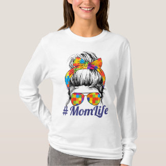 T-shirt La Sensibilisation sur l'autisme autiste Maman Vie
