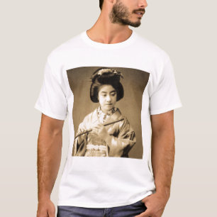 T-shirt La sépia vintage a modifié la tonalité le geish