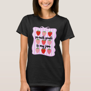 T-shirt La septième année est ma confiture fraise Enseigna