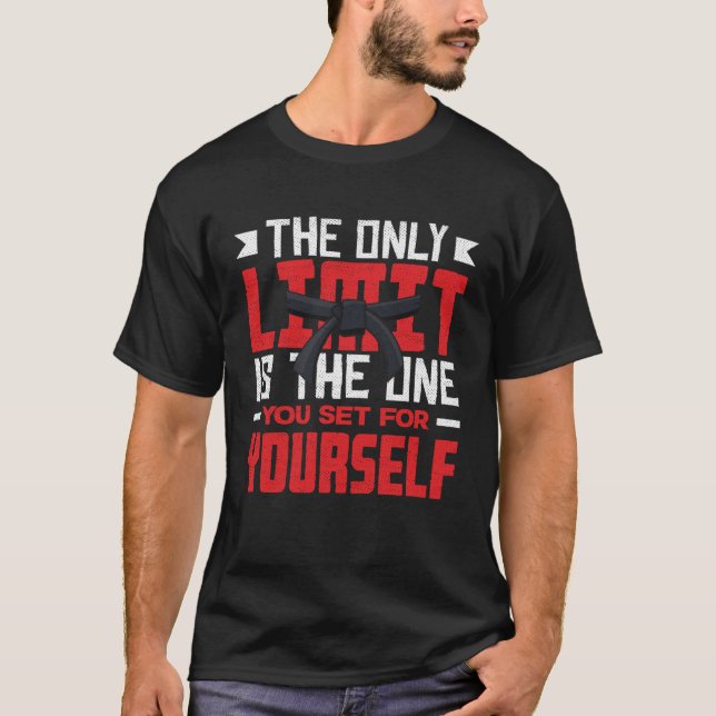 T-shirt La Seule Limite Est Que Vous Vous Fixez Pour Vous  (Devant)