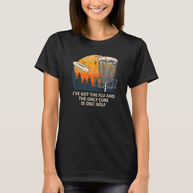 T-shirt La Seule Solution Est Le Golf Disc Golf Golfer Hum (Devant)