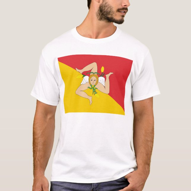 T-shirt La Sicile, Italie (Devant)