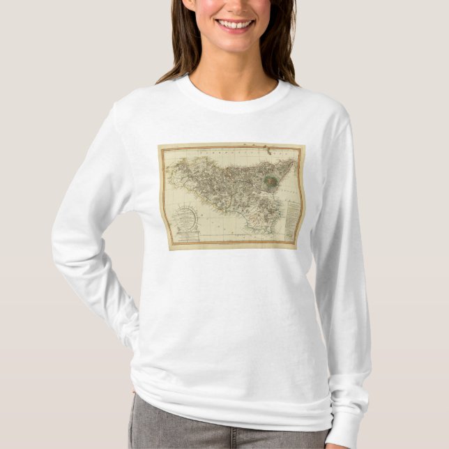 T-shirt La Sicile, Italie (Devant)