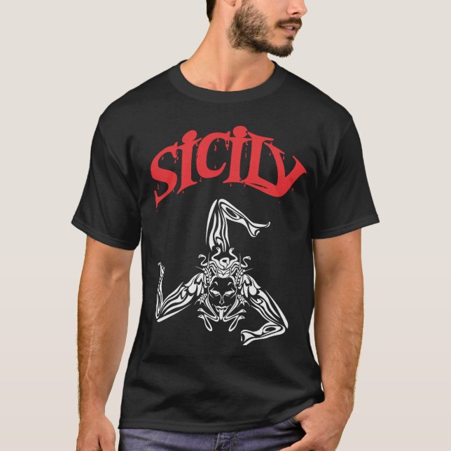 T-shirt La Sicile Trinacria (Devant)