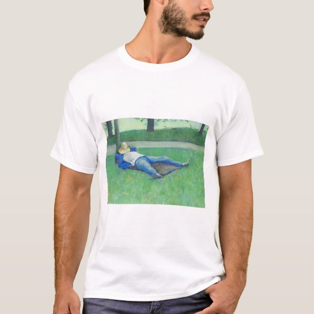 T-shirt La Siesta (par Gustave Caillebotte) (Devant)
