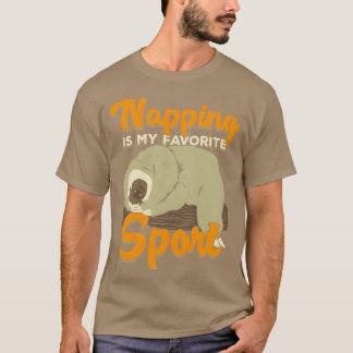 T-shirt La sieste est mon sport préféré cadeau
