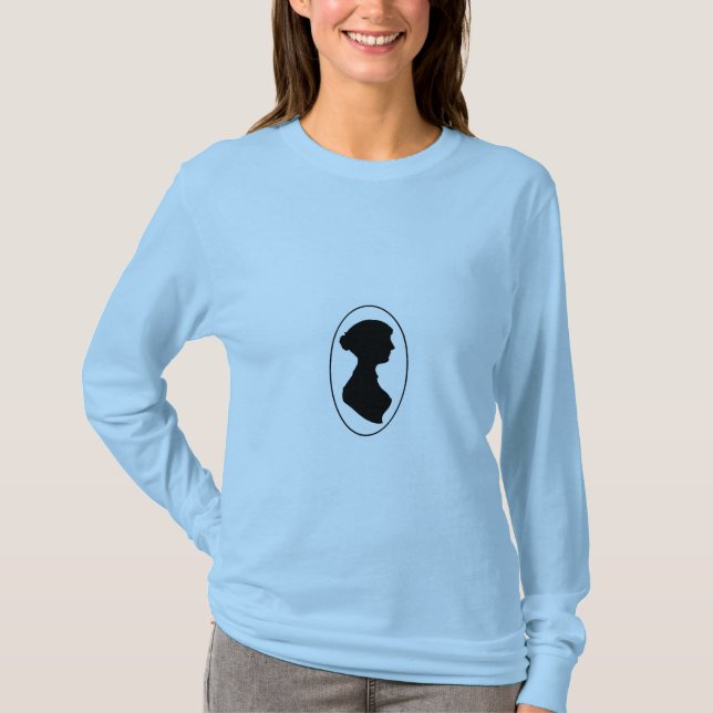 T-shirt La silhouette de Jane Austen (Devant)