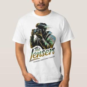 T-shirt La Silhouette du photographe Lensers Cadrage Émo