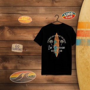 T-shirt La Sirena Surf Club - Retro Mermaid Surf Design