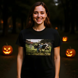 T-shirt La Sirène Laitière Et La Peinture D'Halloween Fant