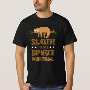 T-shirt La Sloth Est Mon Esprit Les Espaces Animaux