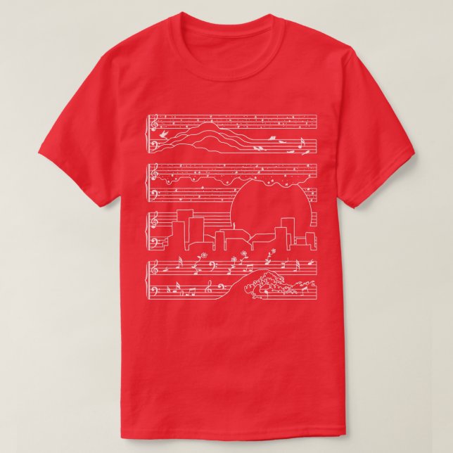 T-shirt La Sonate au clair de lune (Design devant)