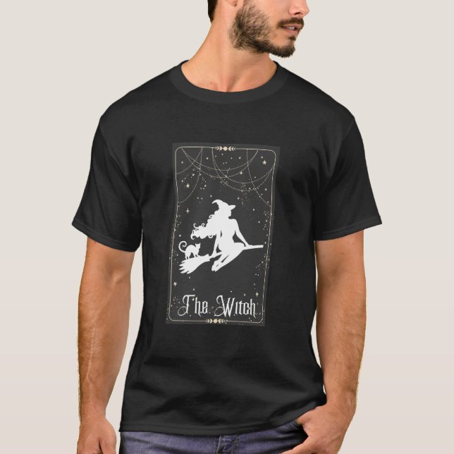 T-shirt La sorcière et le chat (Devant)