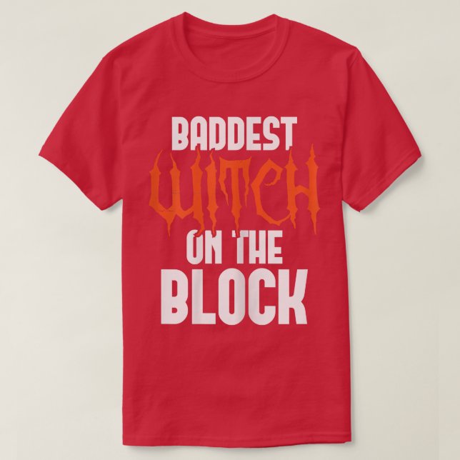 T-shirt La Sorcière La Plus Vide Du Bloc - Cuisine Gothiqu (Design devant)