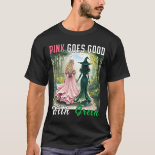 T-shirt La Sorcière Rose Va Bien Avec La Sorcière Hallowee