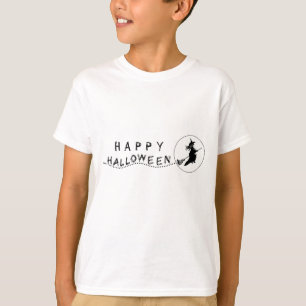 T-shirt La sorcière volante Halloween Tee de la fille