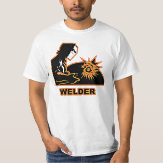 T-shirt La soudeuse faisant les étincelles volent