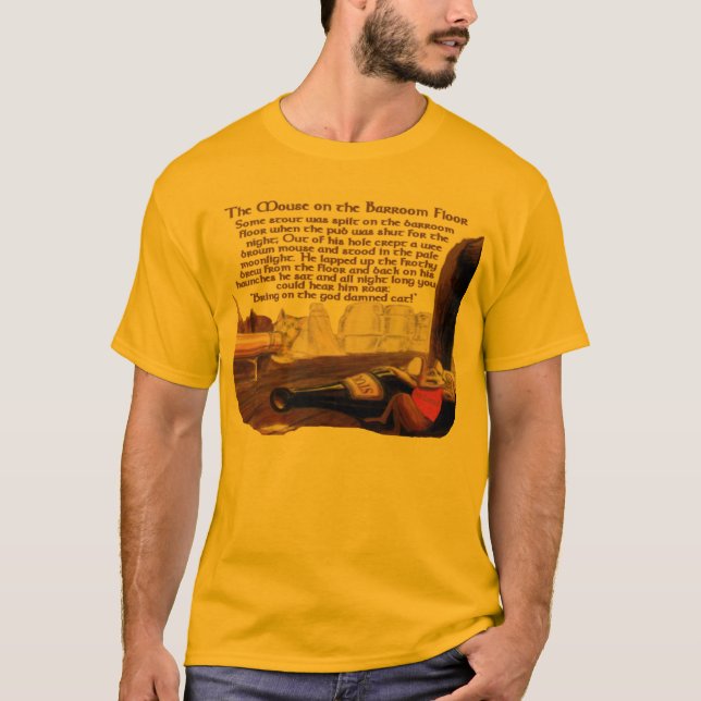 T-shirt La souris sur le plancher de Pub (Devant)