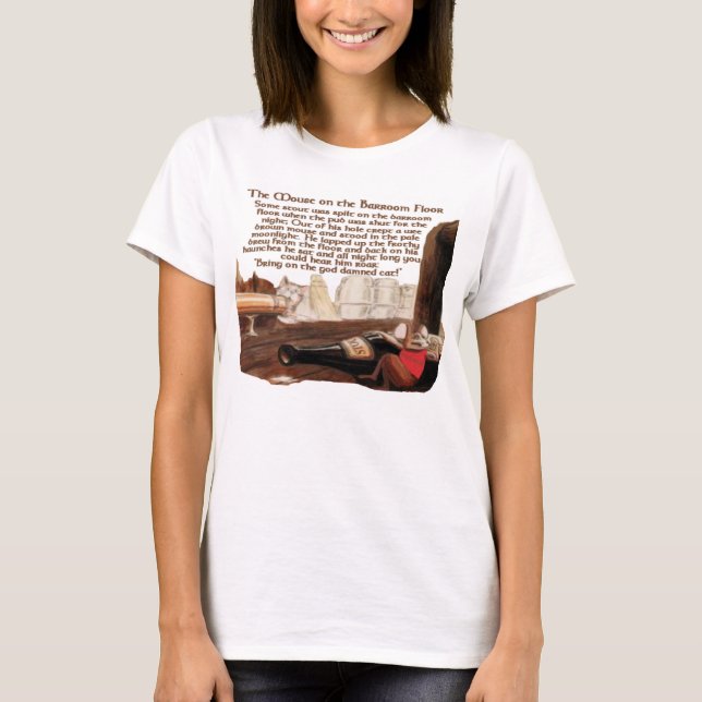 T-shirt La souris sur le plancher de Pub (Devant)