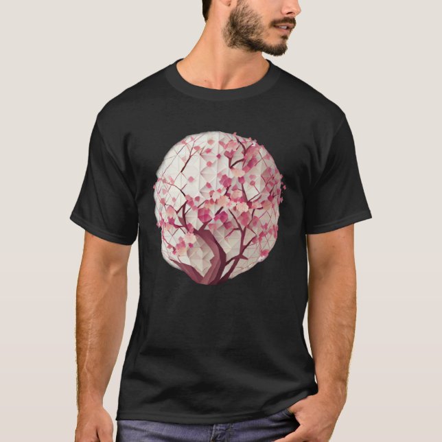T-shirt La sphère géométrique de printemps de fleurs de ce (Devant)
