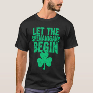 T-shirt La St-Patrick 2019 Drôle Leprechaun Laissez la She