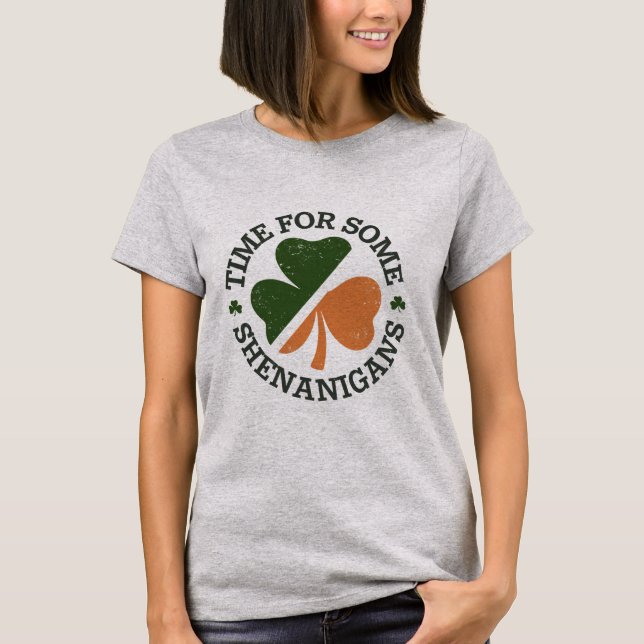 T-shirt La St. Patrick's Time pour quelques clover Farces  (Devant)