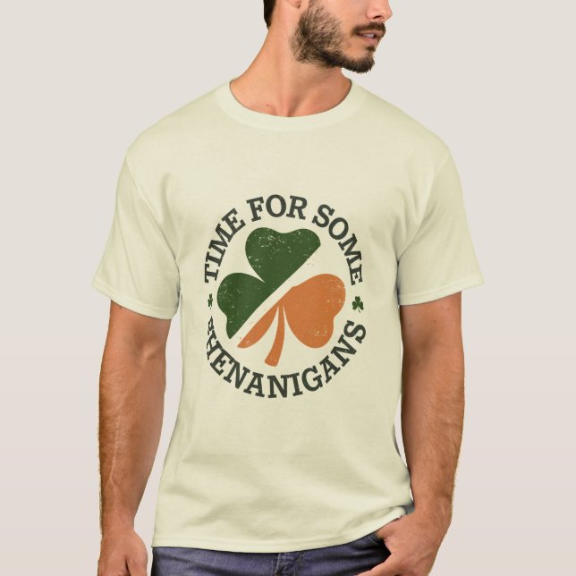 T-shirt La St. Patrick's Time pour quelques clover Farces  (Devant)