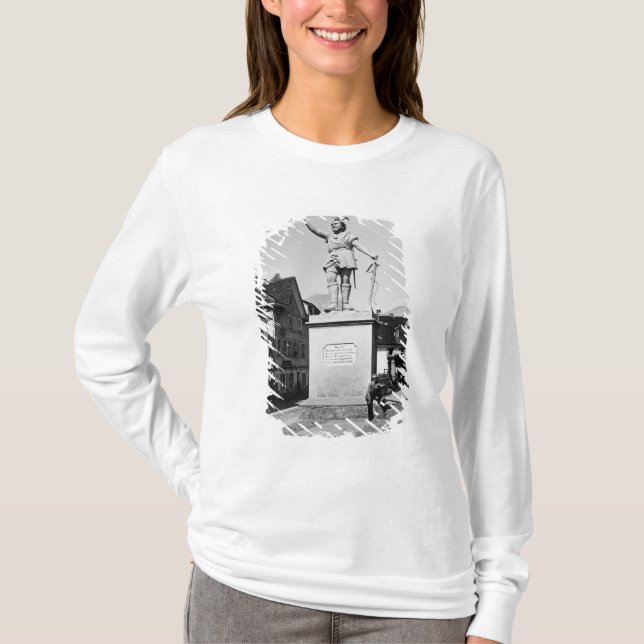 T-shirt La statue de William indiquent, c.1860-90 (Devant)