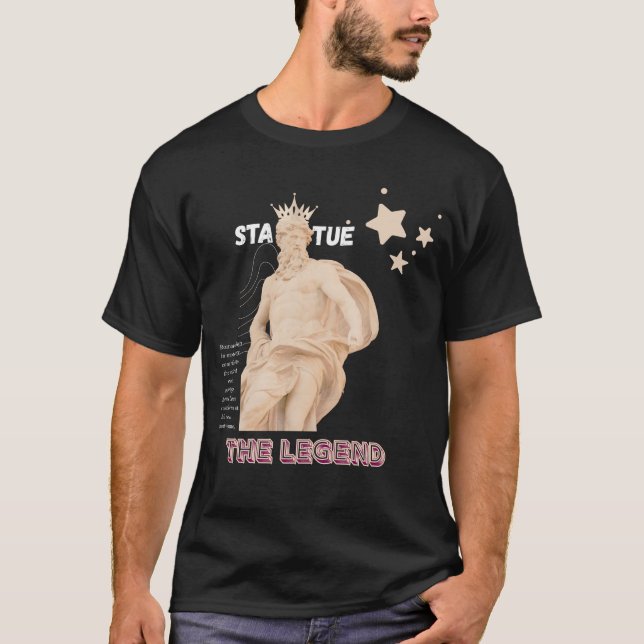 T-shirt La statue, La légende (Devant)