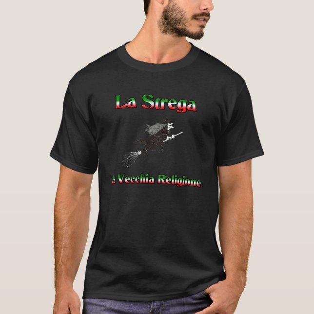 T-shirt La Strega la sorcière italienne de Halloween (Devant)