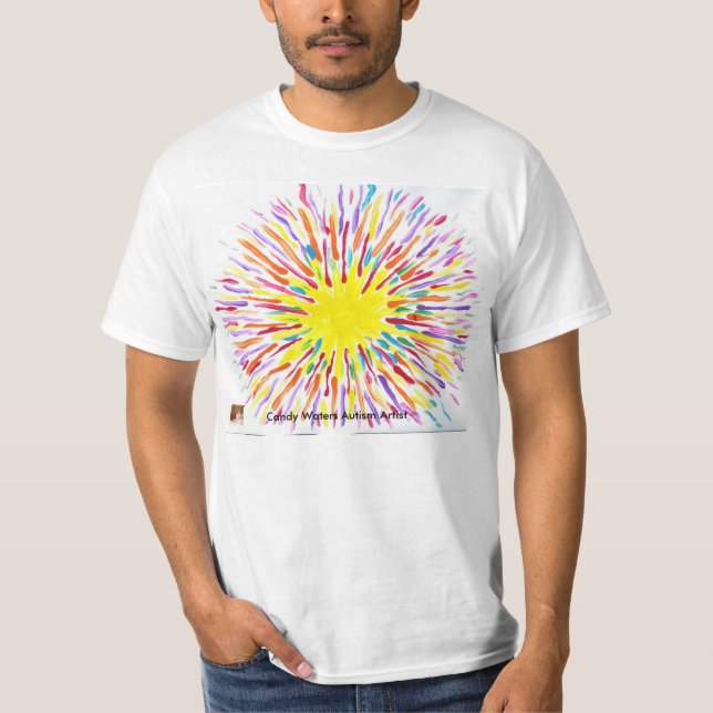 T-shirt La sucrerie arrose l'artiste d'autisme (Devant)