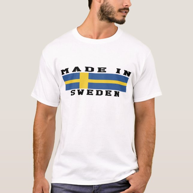T-shirt La Suède a fait dans les conceptions (Devant)