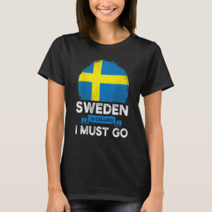 T-shirt La Suède Dit Que Je Dois Aller Les Racines Du Patr