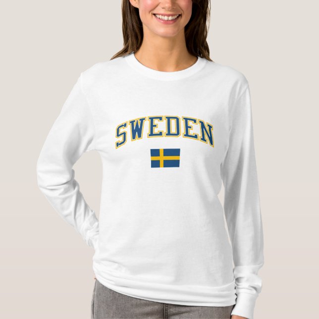 T-shirt La Suède + Drapeau (Devant)