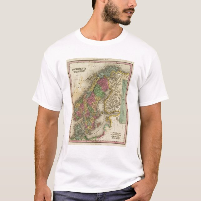T-shirt La Suède et la Norvège (Devant)