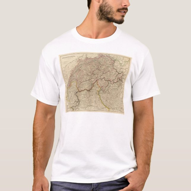 T-shirt La Suisse, Alpes (Devant)