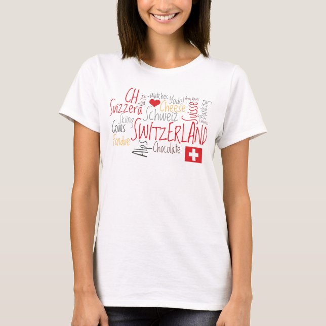 T-shirt La Suisse jour national 1er août suisse (Devant)
