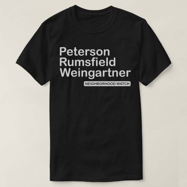 T-shirt La surveillance du quartier Burbs (Design devant)