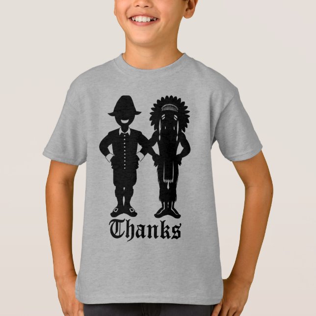 T-shirt La Sweatshirt de Thanksgiving de Kid's Shirt (Devant)