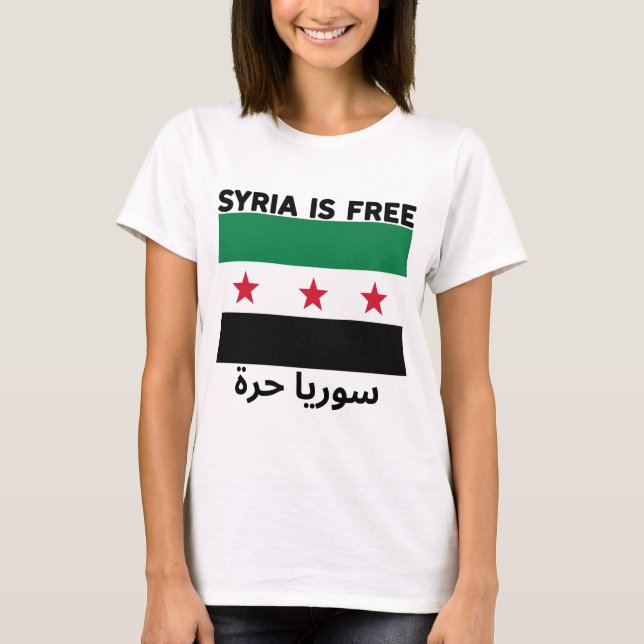 T-shirt La Syrie est libre FALG (Devant)