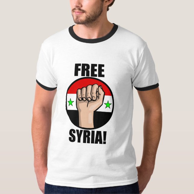 T-shirt la Syrie libre (Devant)