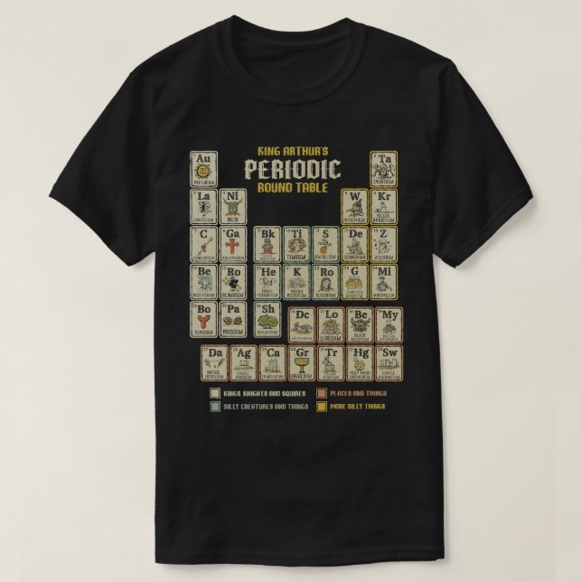 T-shirt La Table Ronde Périodique (Design devant)