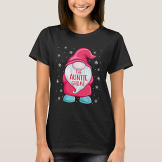 T-shirt La Tante Gnome Gnome Elfe Noël Tante Correspondant