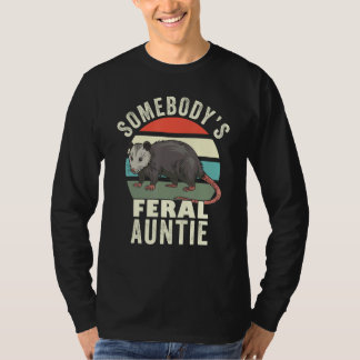 T-shirt La tante sauvage de quelqu'un Tante de chat sauvag